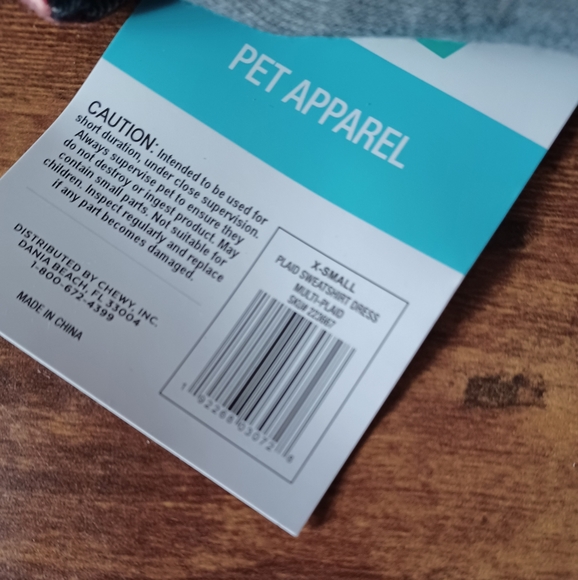 Frisco x-small plaid dog dress - Picture 4 of 4